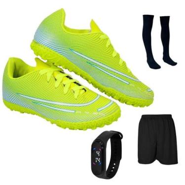 Imagem de Chuteira Society Adulto Juvenil Sosaite Campo Sintético Futebol Nova +