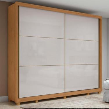 Imagem de Guarda-roupa Casal 100% MDF 2 Portas 6 Gavetas Easy Max Com Pés Amendo