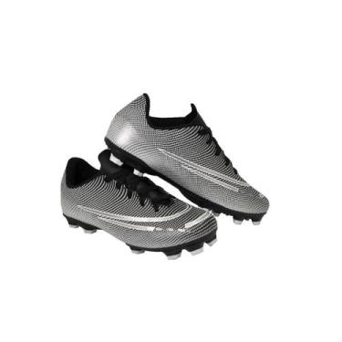 Imagem de Chuteira Campo Costurada Nova Na Caixa - Uzze Calçados, Preto, 42