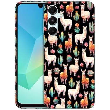 Imagem de GlamCase - Capa com suporte impresso de cacto lhama para A165G