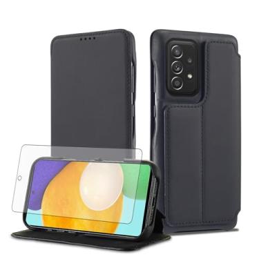 Imagem de Asuwish Capa de celular para Samsung Galaxy A53 5G capa de celular carteira com protetor de tela de vidro temperado e flip couro PU porta-cartão de crédito acessórios A 53 G5 53A SM A536U 6,5