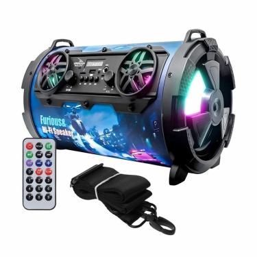 Imagem de Caixa De Som Bluetooth Canhão 40W Dp-12 Com Led E Alça