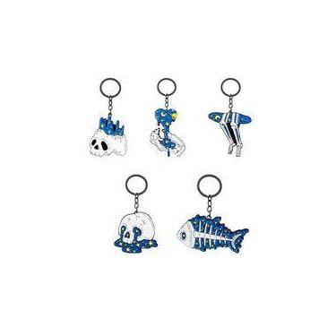 Imagem de Conjunto de chaveiros Creative Galaxy Skull Cute Shark Series - Yiweis