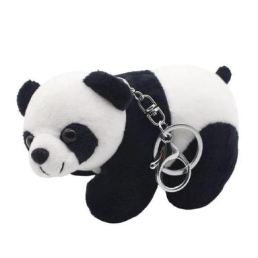 Imagem de Chaveiro de pelúcia Panda, fofo, macio, animal, chaveiro, brinquedo de