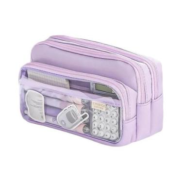 Imagem de Estojo Transparente De Grande Capacidade, Bolsa Multifuncional Para Ar