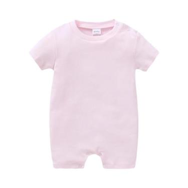 Imagem de Macacão De Algodão Branco E Preto Para Bebês Meninos E Meninas, Manga 