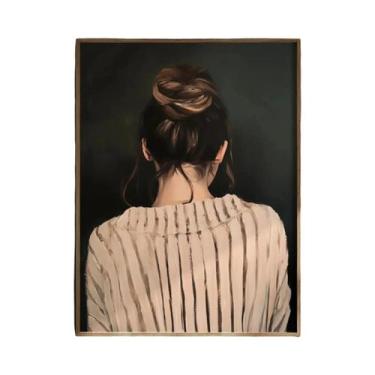 Imagem de Impressão Em Tela Minimalista De Flor Abstrata Verde Para Decoração Mo