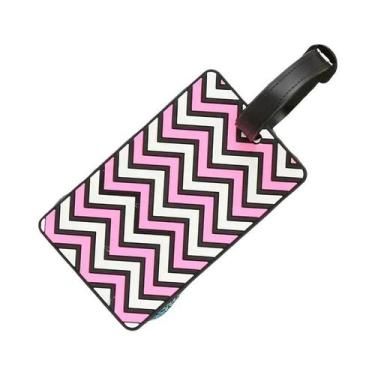 Imagem de Etiquetas De Bagagem Geométricas Unissex Em PVC, Etiquetas De Nome E E