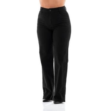 Imagem de Calça Preta Feminina Arauto Wide Leg Comfy-Feminino
