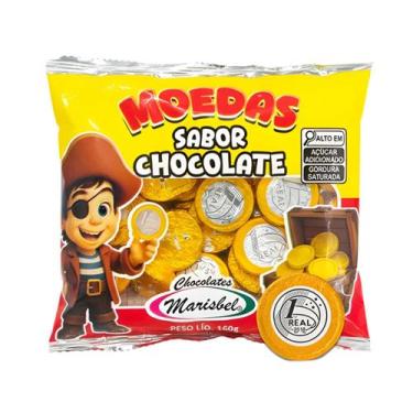 Imagem de Moedas Sabor Chocolate - Marisbel Pacote 160g