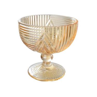 Imagem de Jogo de 3 taças de vidro âmbar 330ml - Amigold