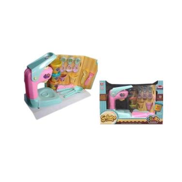 Imagem de Kit Massinha Modelar Máquina Club Massa GELATO Rosa - Usual - Usual Br