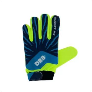 Imagem de Luva de Goleiro Infantil Rocket 3.0 DRB Original, 5, Amarelo, Azul