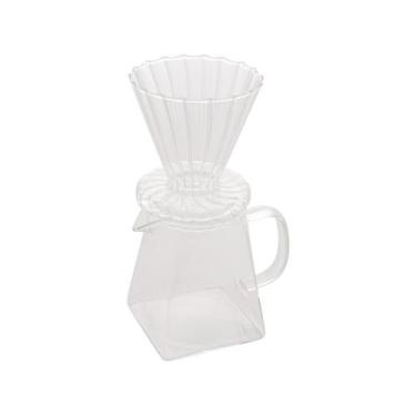 Imagem de Cafeteira suporte p/ filtro vidro borossilicato 500ml wolff, 500ml, Tr