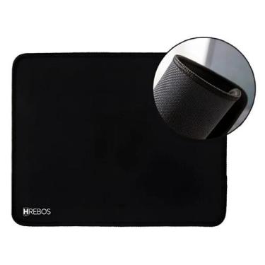 Imagem de Mousepad Pequeno Antiderrapante Confort Hrebos Preto Preto