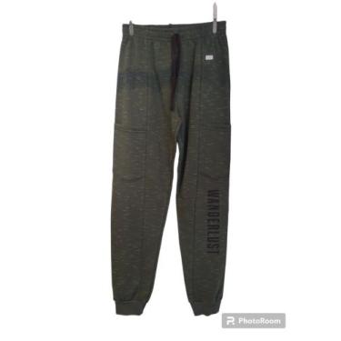 Imagem de Calça Moletom Infantil Masculina - Dk2, Verde, TAM 12