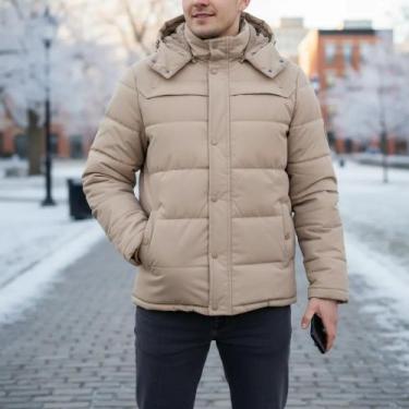 Imagem de Jaqueta Bobojaco Forrada Masculina Impermeável Peluciada Inverno Punho