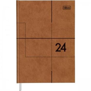 Imagem de Agenda Executiva Costurada Diária 12,3 x 16,6 cm Prátika Master 2024 -
