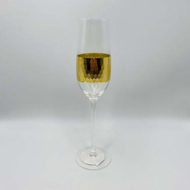 Imagem de Taça Champagne com Detalhes Dourados 280ml - CROMUS