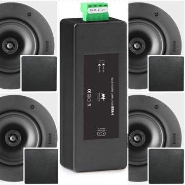 Imagem de Amplificador AAT BTA-1 BT 60W RMS + 4 CXS AAT NQ6 100 Preto