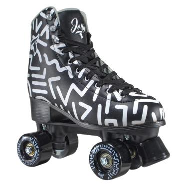 Imagem de Patins Quad Jolly Traxart Preto Infantil Abec 7