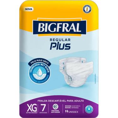 Imagem de Fralda Geriatrica Bigfral Plus Regular Xg 7 unidades Bigfral