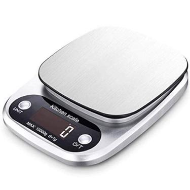 Imagem de balanças de pesagem de alimentos digitais mini balança eletrônica de aço inoxidável de pesagem de cozinha portátil de alta precisão 0,1g de cozimento doméstico