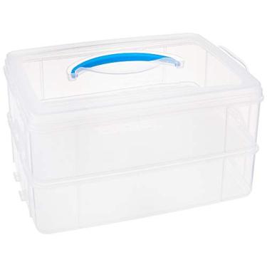 Imagem de Organizador portátil Snapware Snap 'N Stack | 35 cm por 26 cm, plástico livre de BPA