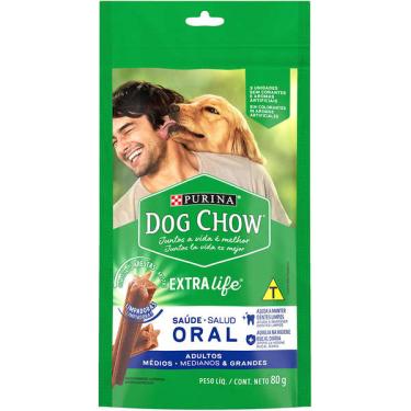 Imagem de Petisco Purina Dog Chow Oral para Cães Adultos Porte Médio e Grande Sabor Frango - 3 Unidades