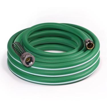 Imagem de Sunifier Mangueira de jardim curta de 3 m 4,6 m – Mangueira de água Hybird para uso externo com encaixe sólido – Flexível, sem dobras, leve, resistente para irrigação de gramado, lavagem de carro –