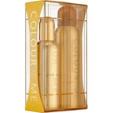 Imagem de Kit De Perfume Color Me Gold Edp 90ml E Body Spray 150ml Masculino