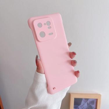 Imagem de Capa de telefone fina sem moldura para Xiaomi Mi 13T 12T 11T 10T 13 11 Lite 12S Ultra 12 Pro 12X 11i 10 Poco F3 capa de plástico rígido fosco, rosa, para Xiaomi 12