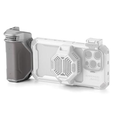 Imagem de Tilta Alça Khronos Focus PD (branco titânio) - alimentação USB-C | foco de precisão/controle de zoom | design compacto | bateria integrada | ajuste seguro - compatível com iPhone 15/16 Pro/Pro Max