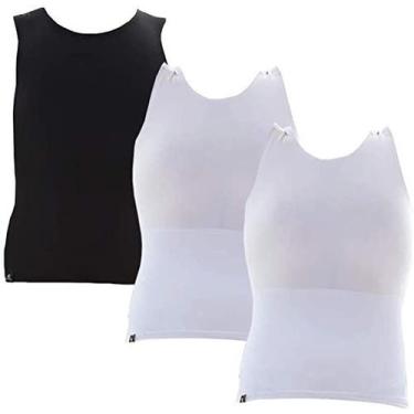 Imagem de Kit com 03 Cintas Modeladoras Masculina Bodyshaper Slim Fitness Fashio