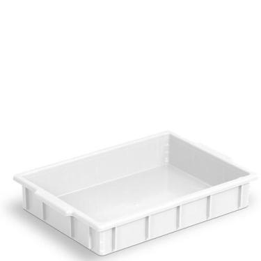 Imagem de Bandeja Caixa Plástica Pequena 7 Litros Branca sem Tampa - Bolivar Plá