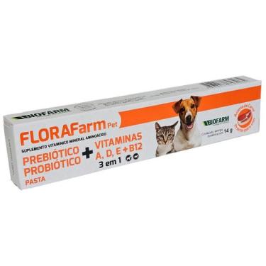 Imagem de Florafarm 3em1 Probióticos Vitaminas Biofarm Pet 14G