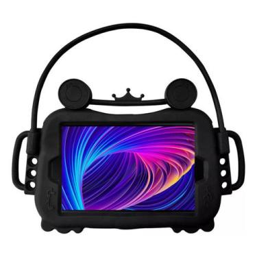 Imagem de Capa Silicone Bumper Infantil Para Pritom 8p Com Suporte - SNAW