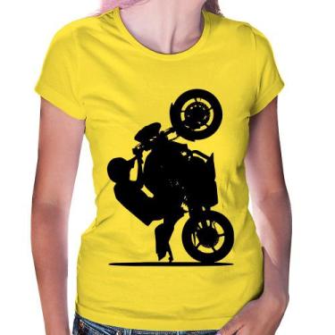Imagem de Baby Look Moto Grau XJ6 - Foca na Moda, Amarelo, G