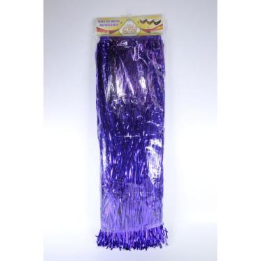 Imagem de Saia de Mesa Metalizada Carnaval - Festas e Fantasias, Roxo