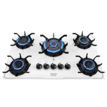 Imagem de Cooktop Fogão 5 Bocas Itatiaia Itamaster à Gás Tripla Chama Branco Biv
