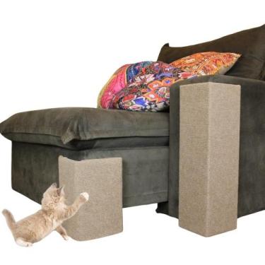 Imagem de Arranhador Gato E Protetor Sofá Retrátil De Quina Kit 4 Pçs - Au Au Mi