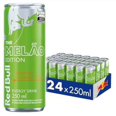 Imagem de Pack de 24 Latas Red Bull Energético, Melão Edition, Maracujá e Melão 250ml