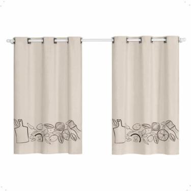 Imagem de Cortina PVC Blackout Estampada 2,20m x 1,30m Proteção Estilo Privacida