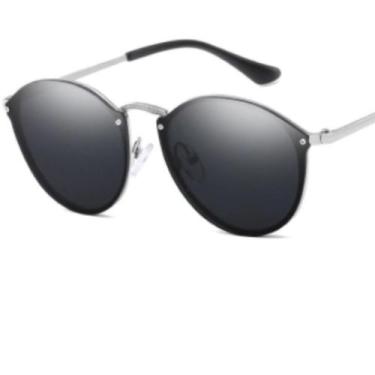 Imagem de Óculos De Sol Feminino Redondo Espelhado Proteção Uv400+case - SUN, 5,