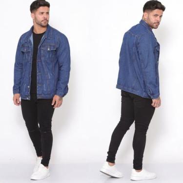 Imagem de Jaqueta Jeans Masculina Premium Moderna Estilosa Casual - SELLERPRIMIU