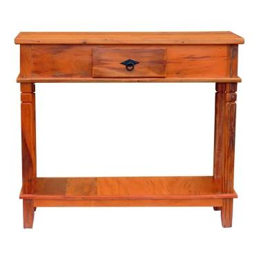 Imagem de Aparador para Sala de Estar 100cm 1 Gaveta em Madeira Maciça Natural Natural