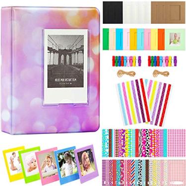 Imagem de Big Trend Conjunto De Álbuns Filme Fotográfico Bigtrend 2X3" Para Câmeras Fujifilm Instax Mini, Polaroid Snap, Z2300, Instantâneas Socialmatic E Impressora Zip (Pink Spot, 64 Compartimentos)