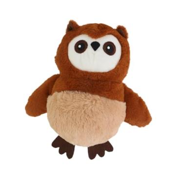 Imagem de Dualoai Brinquedo elétrico para cachorro que faz barulho, bicho de pelúcia, brinquedo de pelúcia com som, resistente a mordidas, entretenimento fofo para cães, Coruja 24cmx24cm