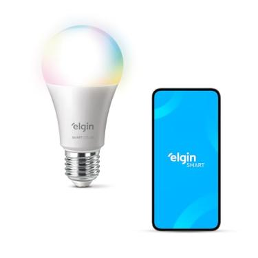 Imagem de Lâmpada Inteligente Mais Potente 15W Smart Color RGB Wifi Elgin compatível com Alexa e Google Home