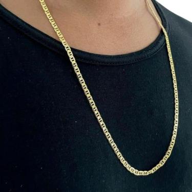 Imagem de Corrente Piastrine 4mm Fecho 750 Banhado a Ouro 18k - ToJoia18k